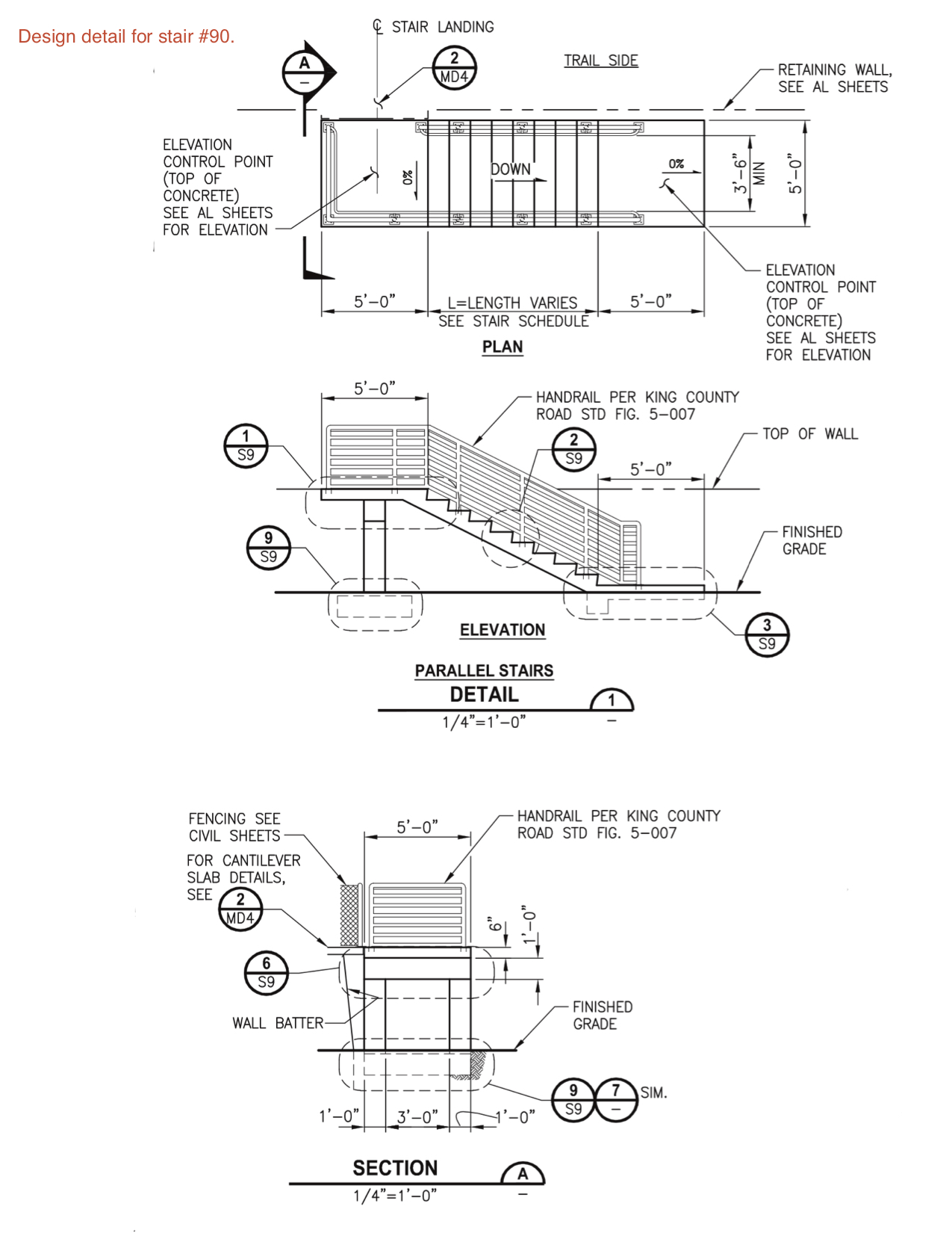 design detail for stairs